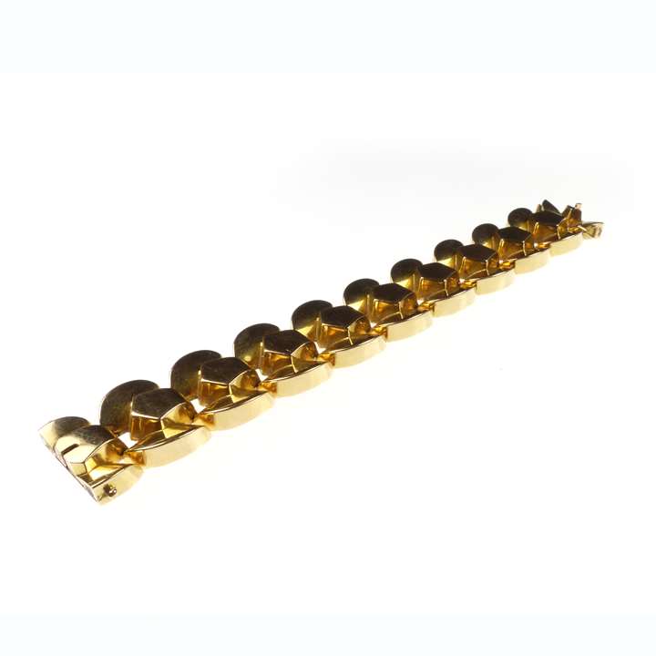Mid-20th century 18ct gold retro bracelet